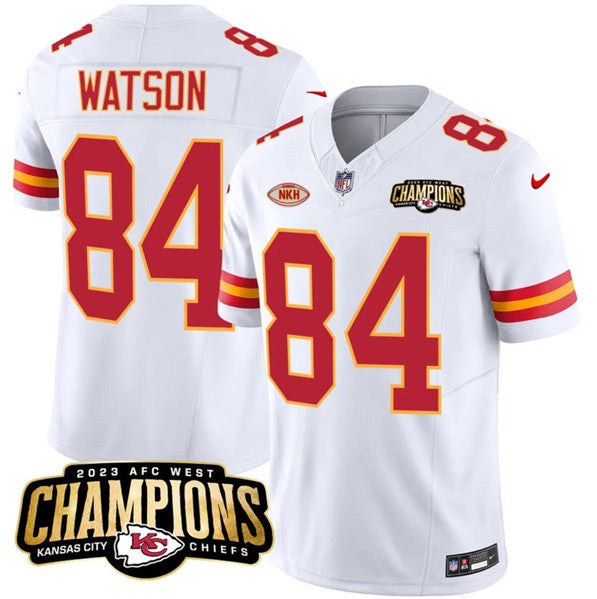 Justin Watson Kansas City Chiefs white FUSE jersey