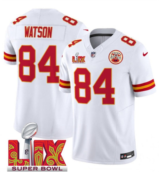 Justin Watson Kansas City Chiefs white FUSE jersey