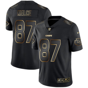 Travis Kelce Kansas City Chiefs black jersey