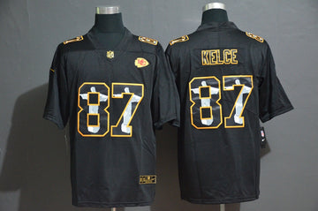 Travis Kelce Kansas City Chiefs black jersey