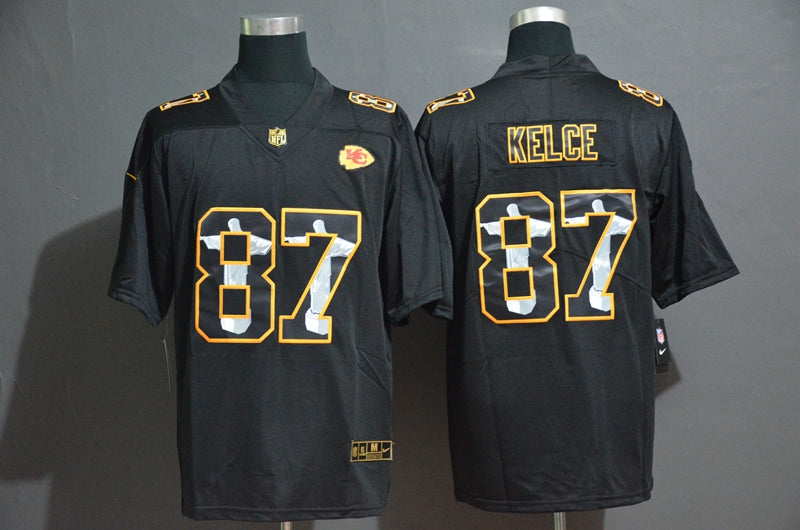 Travis Kelce Kansas City Chiefs black jersey