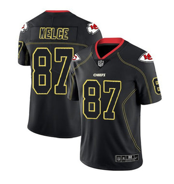 Travis Kelce Kansas City Chiefs black Color Rush jersey
