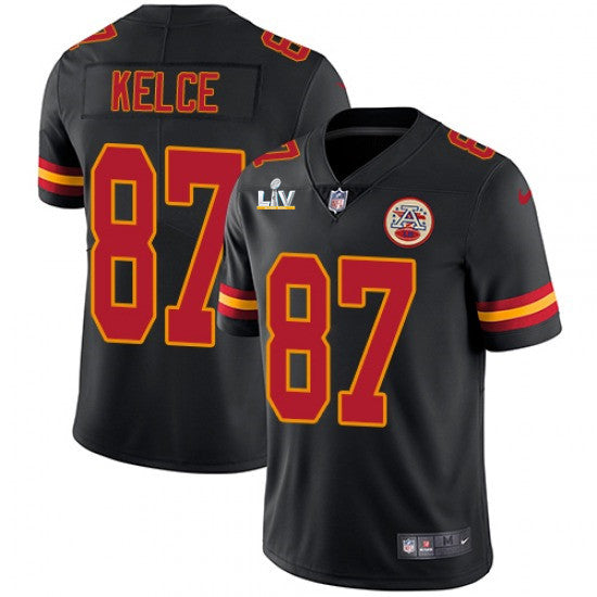 Travis Kelce Kansas City Chiefs black jersey