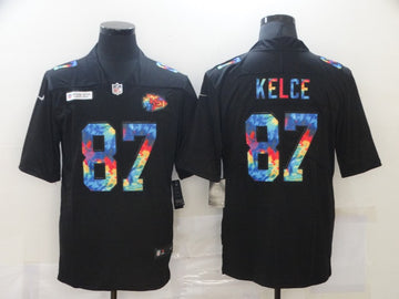 Travis Kelce Kansas City Chiefs black jersey