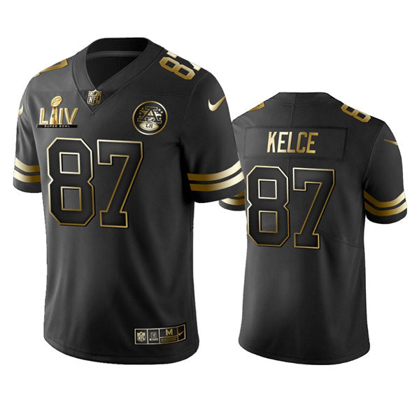 Travis Kelce Kansas City Chiefs black jersey