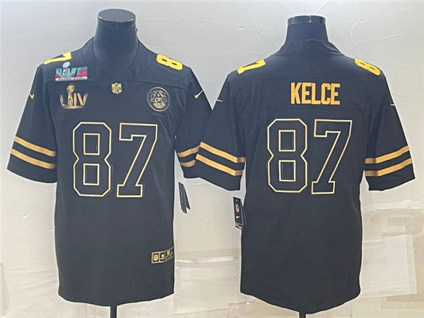 Travis Kelce Kansas City Chiefs black jersey
