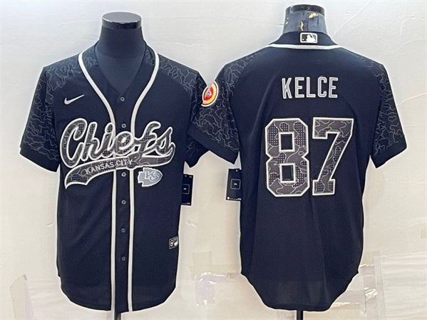 Travis Kelce Kansas City Chiefs black jersey