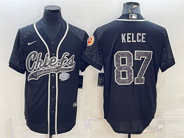 Travis Kelce Kansas City Chiefs black jersey