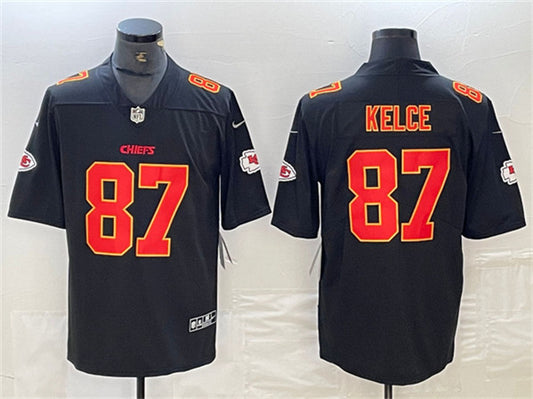 Kansas City Chiefs #87 Travis Kelce Black Jersey