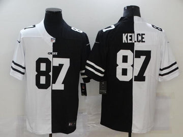Travis Kelce Kansas City Chiefs black Split jersey