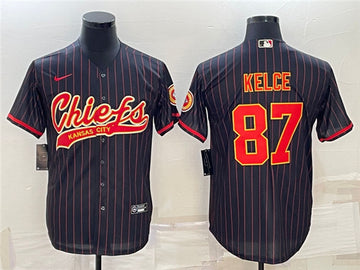 Travis Kelce Kansas City Chiefs black jersey