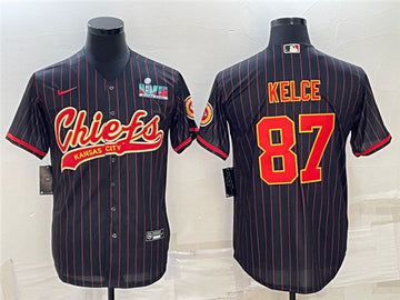 Travis Kelce Kansas City Chiefs black jersey