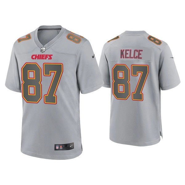 Travis Kelce Kansas City Chiefs gray Game jersey