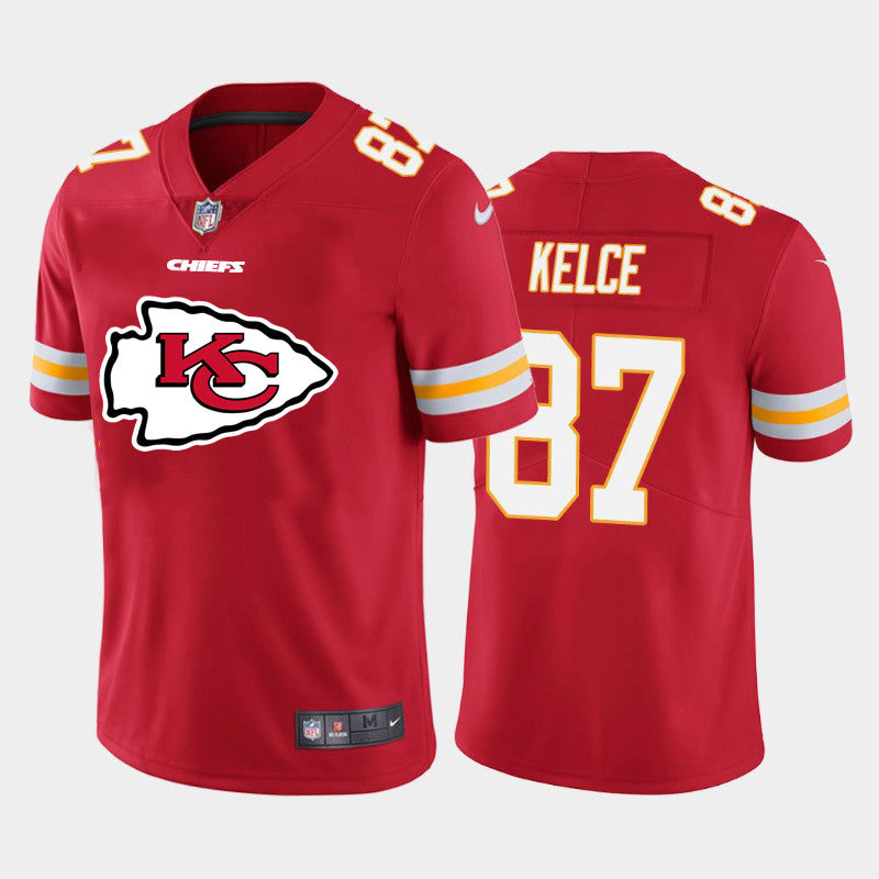Travis Kelce Kansas City Chiefs red jersey