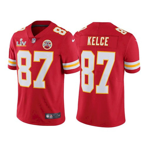 Travis Kelce Kansas City Chiefs red jersey