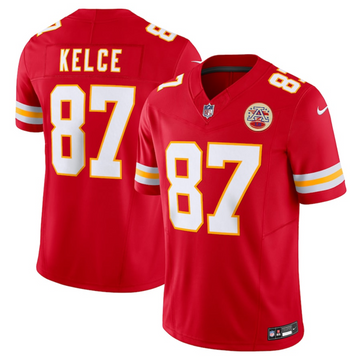 Travis Kelce Kansas City Chiefs red FUSE jersey