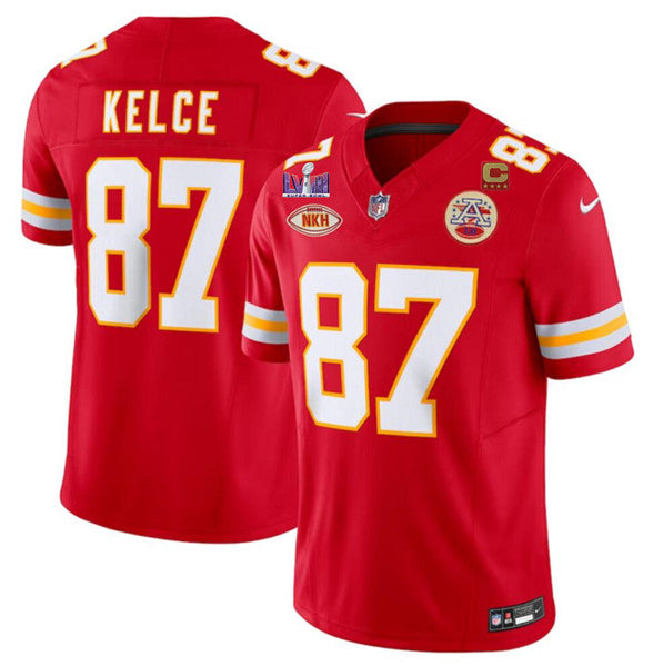 Travis Kelce Kansas City Chiefs red FUSE jersey