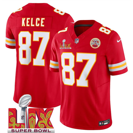 Travis Kelce Kansas City Chiefs red FUSE jersey