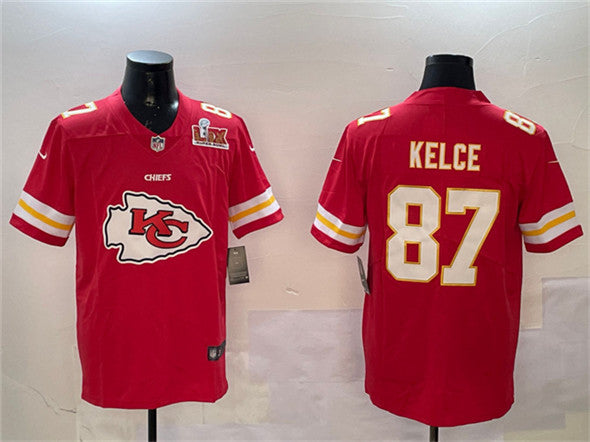 Travis Kelce Kansas City Chiefs red jersey