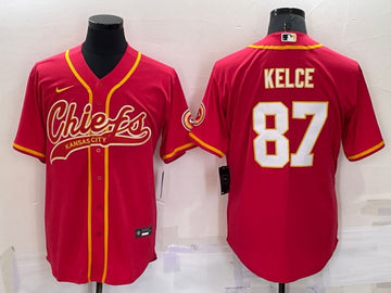 Travis Kelce Kansas City Chiefs red jersey