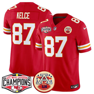 Travis Kelce Kansas City Chiefs red FUSE jersey