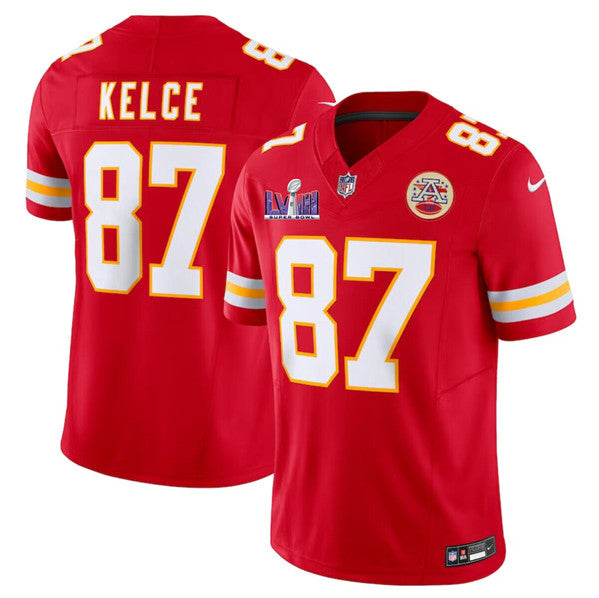 Travis Kelce Kansas City Chiefs red FUSE jersey