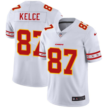 Travis Kelce Kansas City Chiefs white jersey