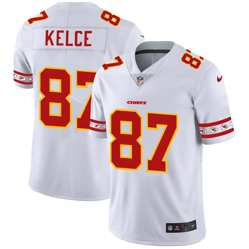 Travis Kelce Kansas City Chiefs white jersey