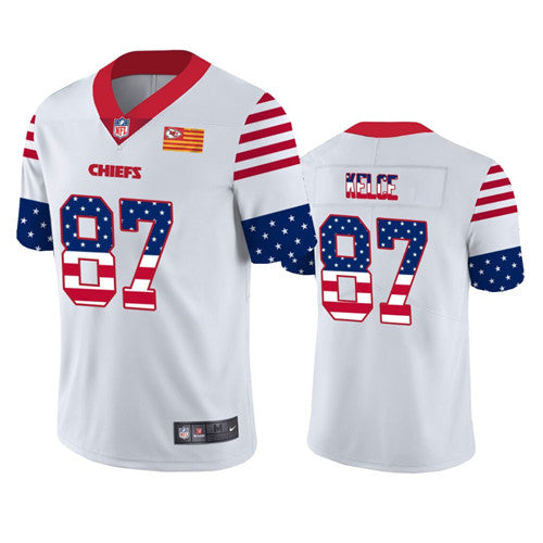 Travis Kelce Kansas City Chiefs white Fashion jersey