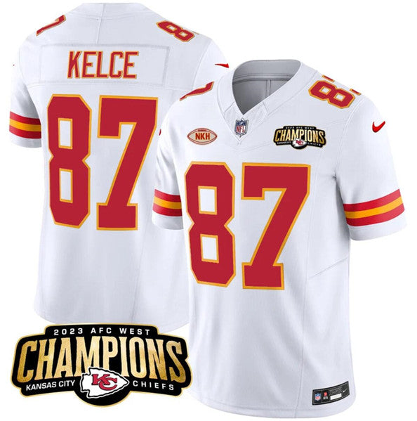 Travis Kelce Kansas City Chiefs white FUSE jersey
