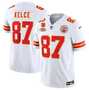 Travis Kelce Kansas City Chiefs white FUSE jersey