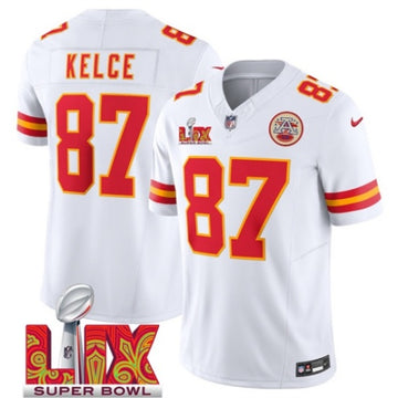 Travis Kelce Kansas City Chiefs white FUSE jersey