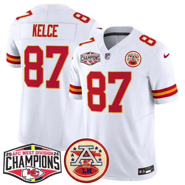 Travis Kelce Kansas City Chiefs white FUSE jersey