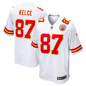 Travis Kelce Kansas City Chiefs white Game jersey