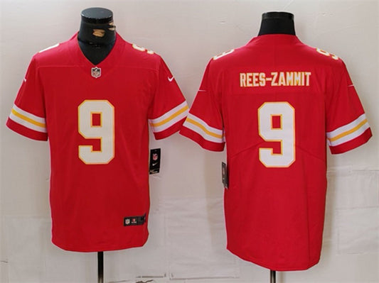 Kansas City Chiefs #9 Louis Rees-Zammit Red Jersey