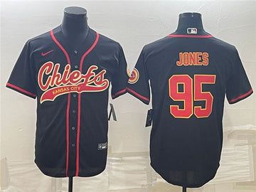 Chris Jones Kansas City Chiefs black jersey