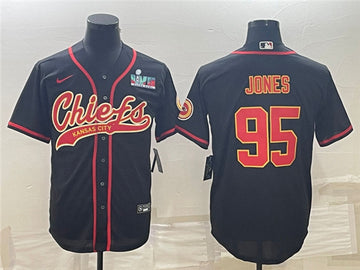 Chris Jones Kansas City Chiefs black jersey