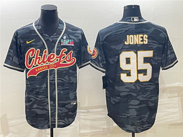 Chris Jones Kansas City Chiefs gray Camo jersey