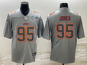 Chris Jones Kansas City Chiefs gray Fashion jersey