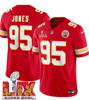 Chris Jones Kansas City Chiefs red FUSE jersey