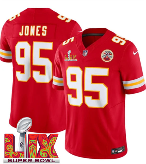 Chris Jones Kansas City Chiefs red FUSE jersey