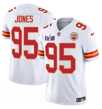 Chris Jones Kansas City Chiefs white FUSE jersey