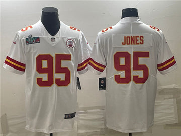 Chris Jones Kansas City Chiefs white jersey