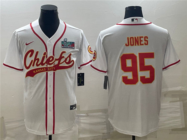 Chris Jones Kansas City Chiefs white jersey