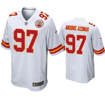 Felix Anudike-Uzomah Kansas City Chiefs white Game jersey