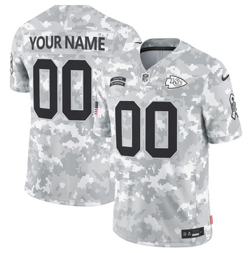 Custom Kansas City Chiefs camo Salute To Service jersey