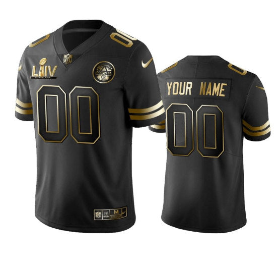 Custom Kansas City Chiefs black jersey