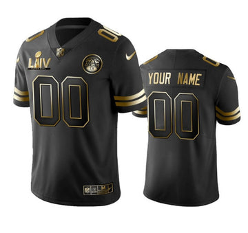 Custom Kansas City Chiefs black jersey