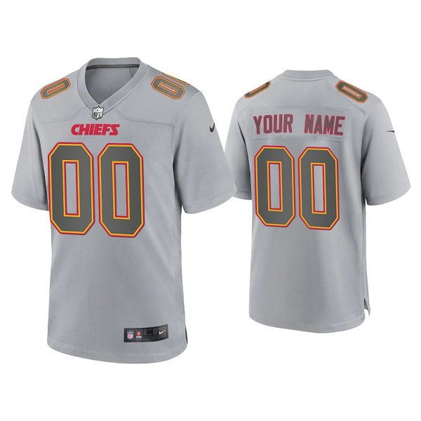 Custom Kansas City Chiefs gray Game jersey