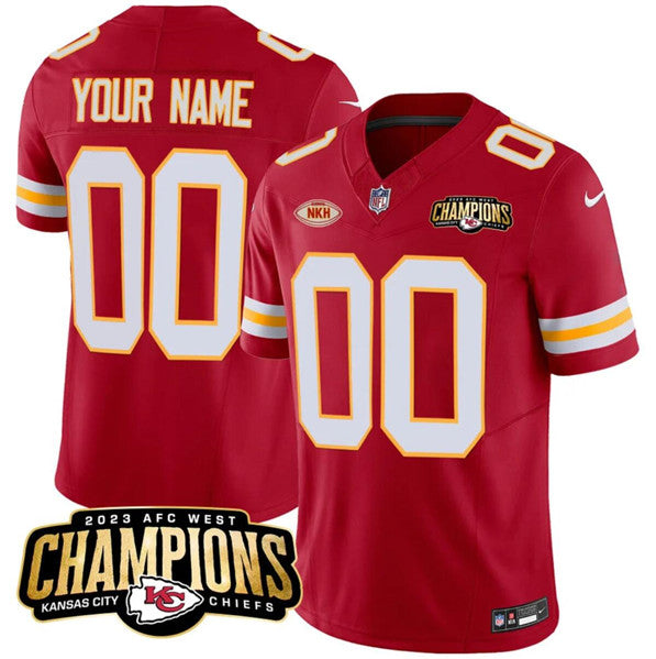 Custom Kansas City Chiefs red FUSE jersey